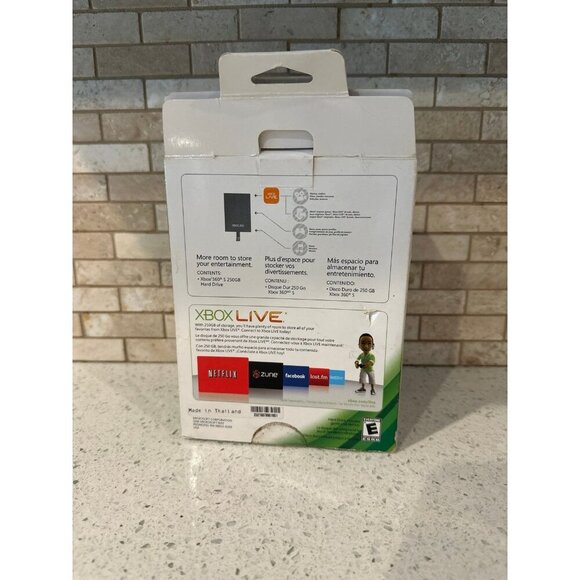 Genuine Microsoft 250GB Hard Drive Internal Xbox 360s - Picture 2 of 2